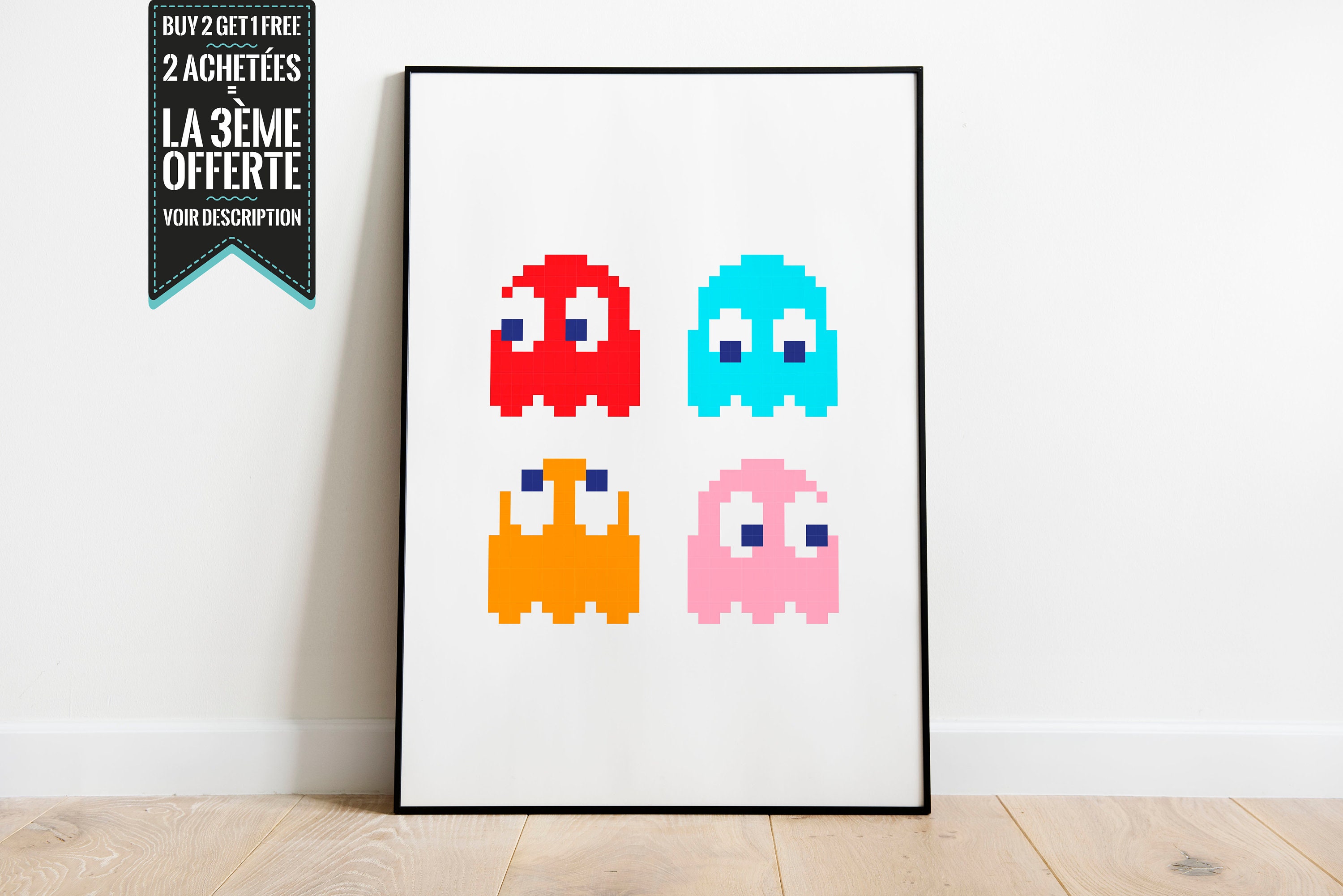 Affiche Décorative - Jeu Pacman