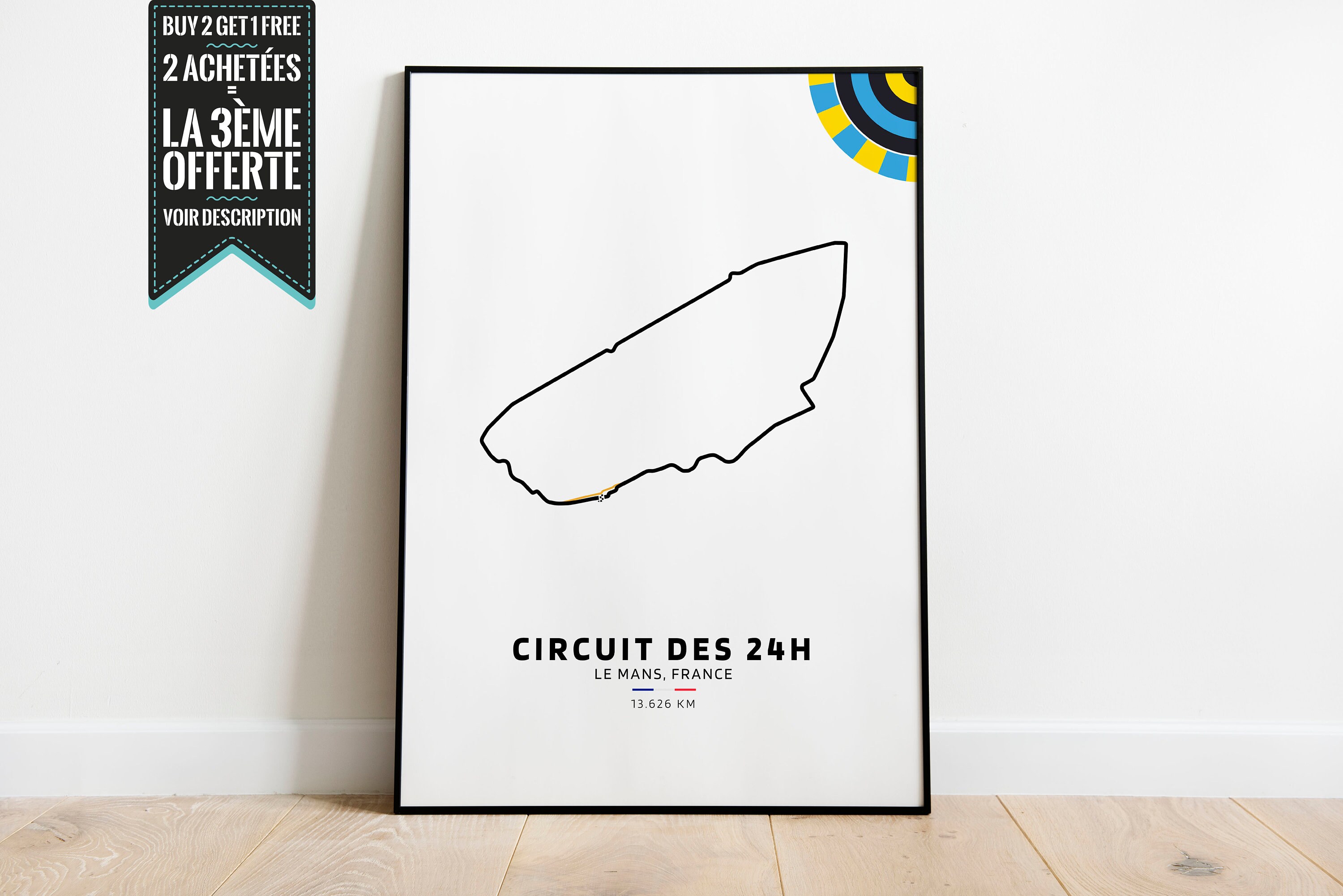 Affiche Décorative - Circuit Des 24H Du Mans Sport Automobile