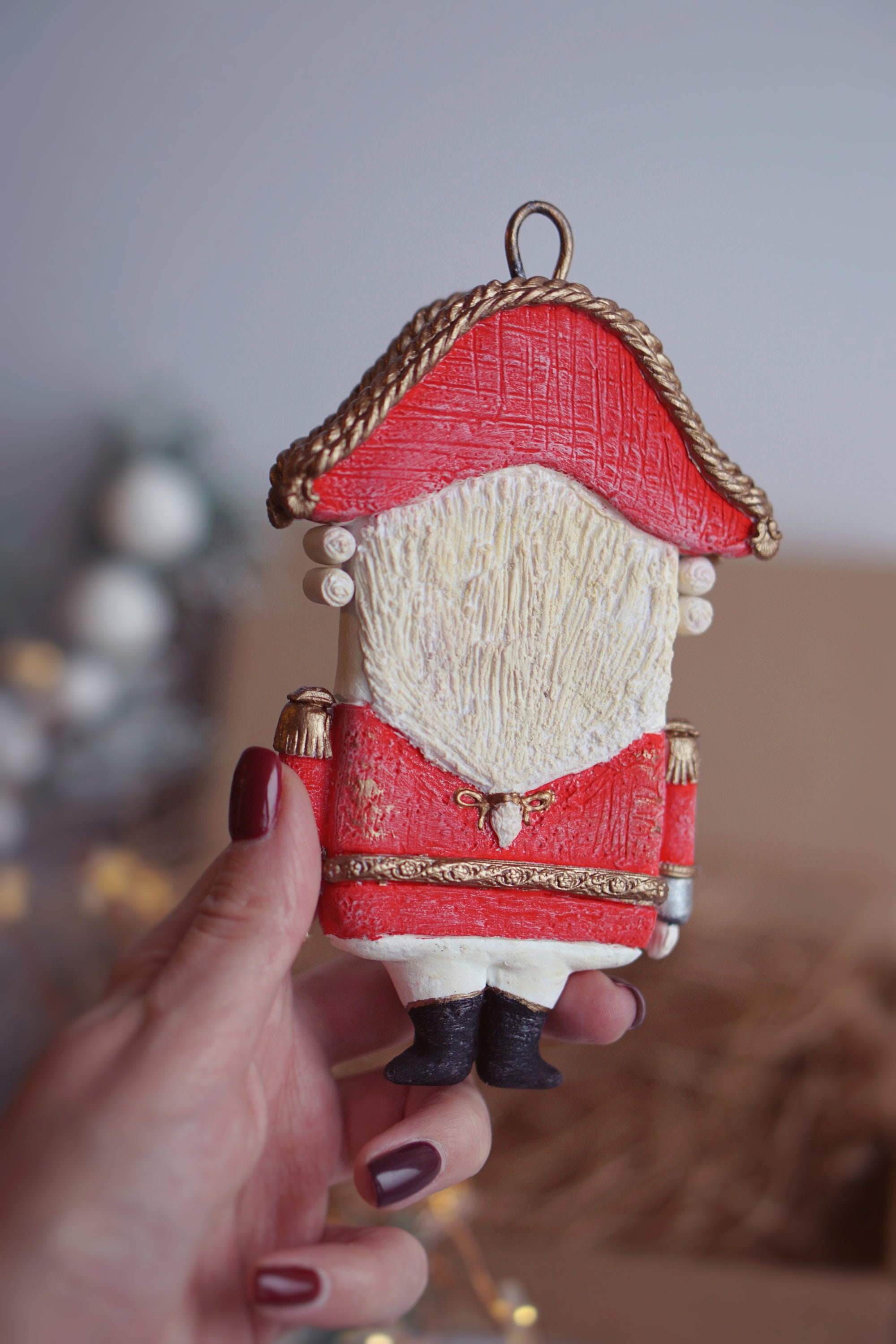 Nutcracker Polymer clay Сhristmas decor Figurine Christmas Etsy