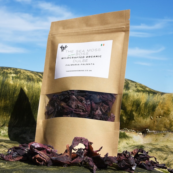 Die echten Dulse Bites, Wildcrafted Dulse, Bio-Seegemüse, Algen, veganes Essen