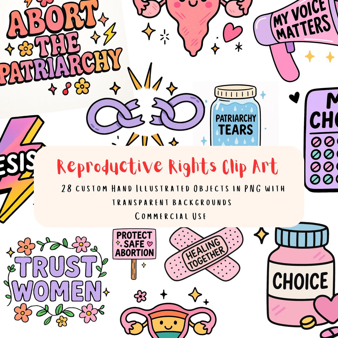 Reproductive Rights Colors 28 Reproductive Rights Clip Art Pngs | Feminist Protest Graphics, Pro ...