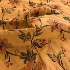 Floral Brocade Damask Upholstery Fabric