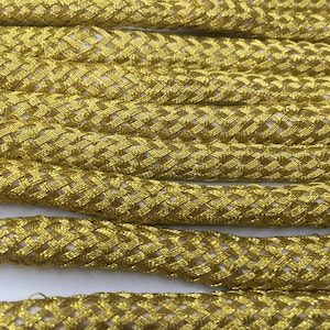 Metallic Gold bullion woven braid trim. PRICE per piece