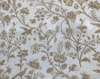 Pieza de tela vintage recuperada de calidad de Laura Ashley