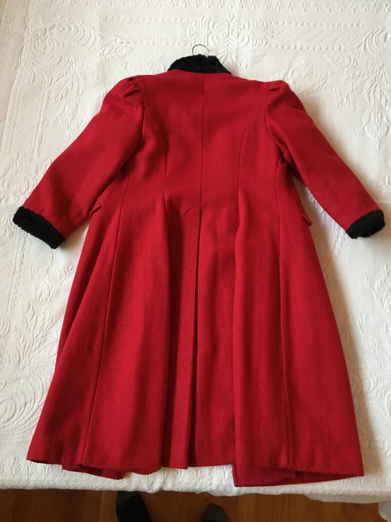 Vintage 1960s Kids Red Winter Coat made by "Roths… - image 5