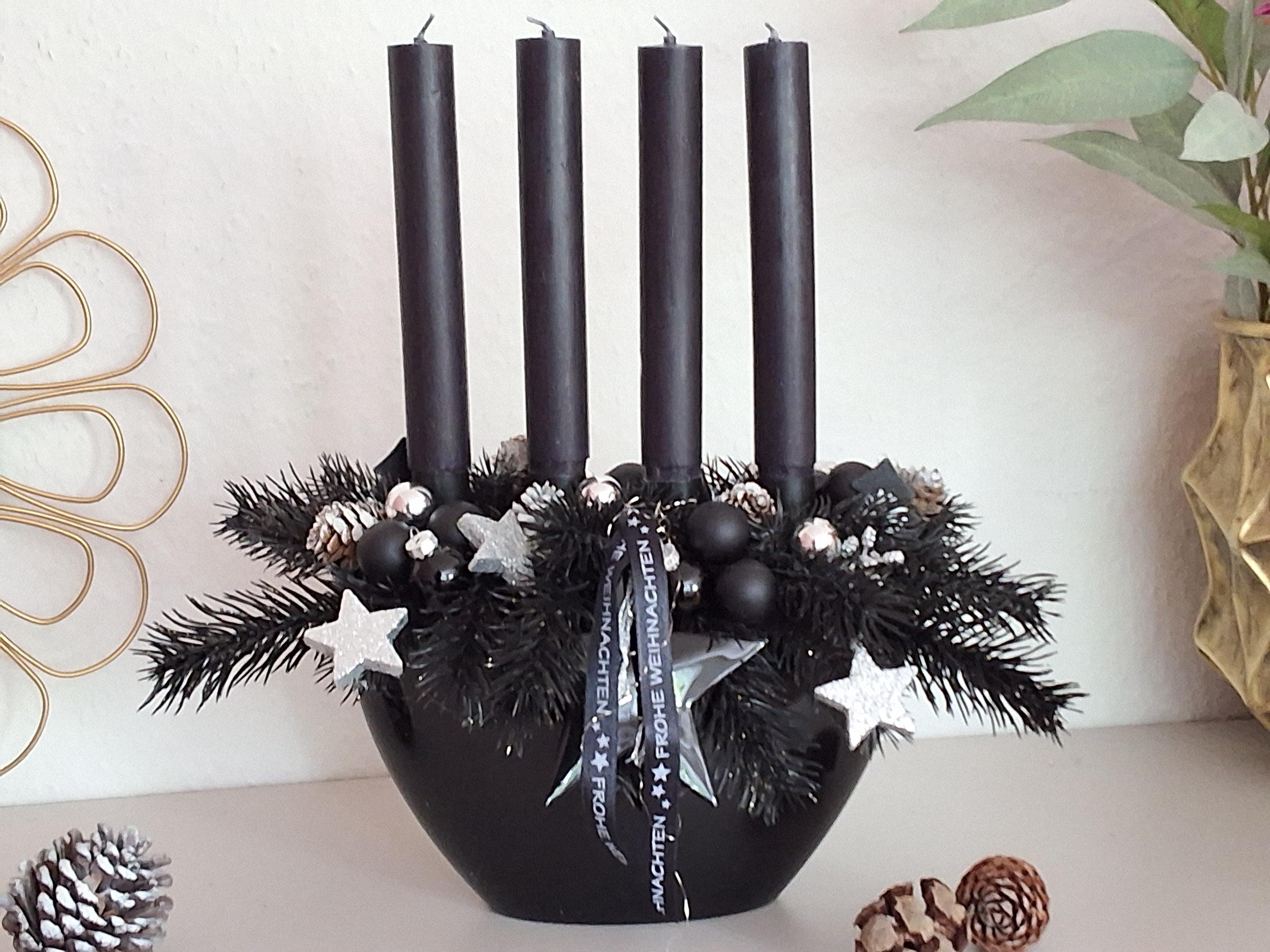 Weihnachtsdeko schwarz metall