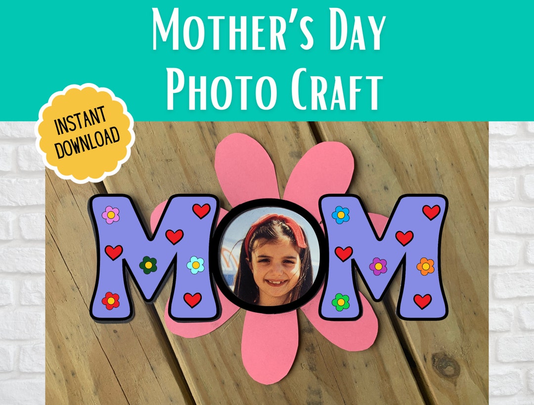 Happy Mother's Day Preschool Craft, Mothers Day Craft for Toddlers, Mothers Day Craft From Kids ...