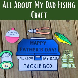 Manualidad para el Día del Padre para niños, Manualidad con caja de aparejos "Todo sobre mi papá", Regalo imprimible para colorear para papá, Manualidad para el Día del Padre para preescolar, Manualidad con herramientas