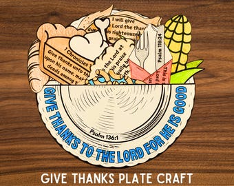 Thanksgiving Craft for Kids, I Am Thankful For Sunday School Craft, Gratitude Craft Bible Verses, Christian Fall Coloring Page Printable