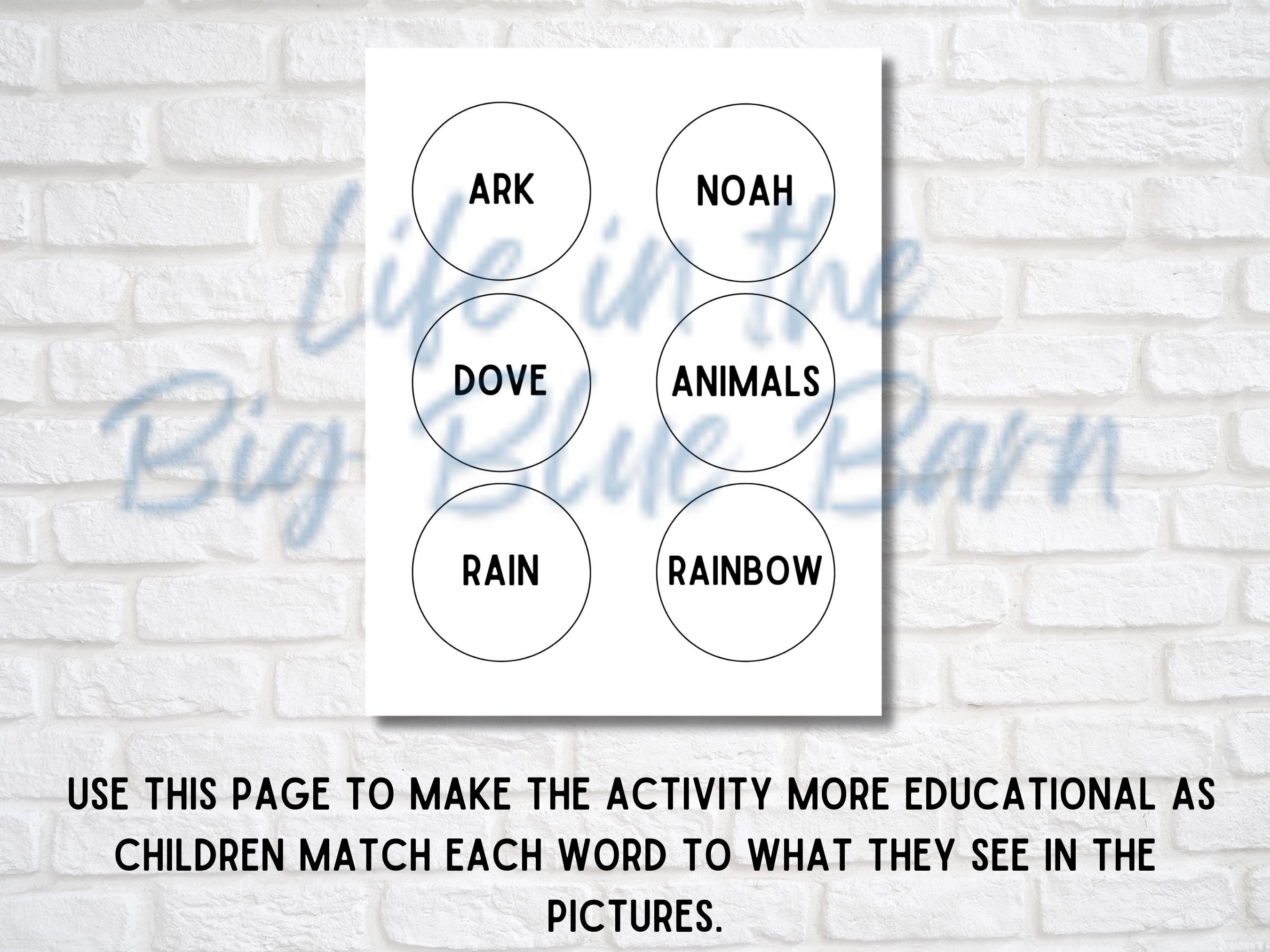 Noah's Ark Craft, Sunday School Lesson for Kids, Printable Church Craft ...