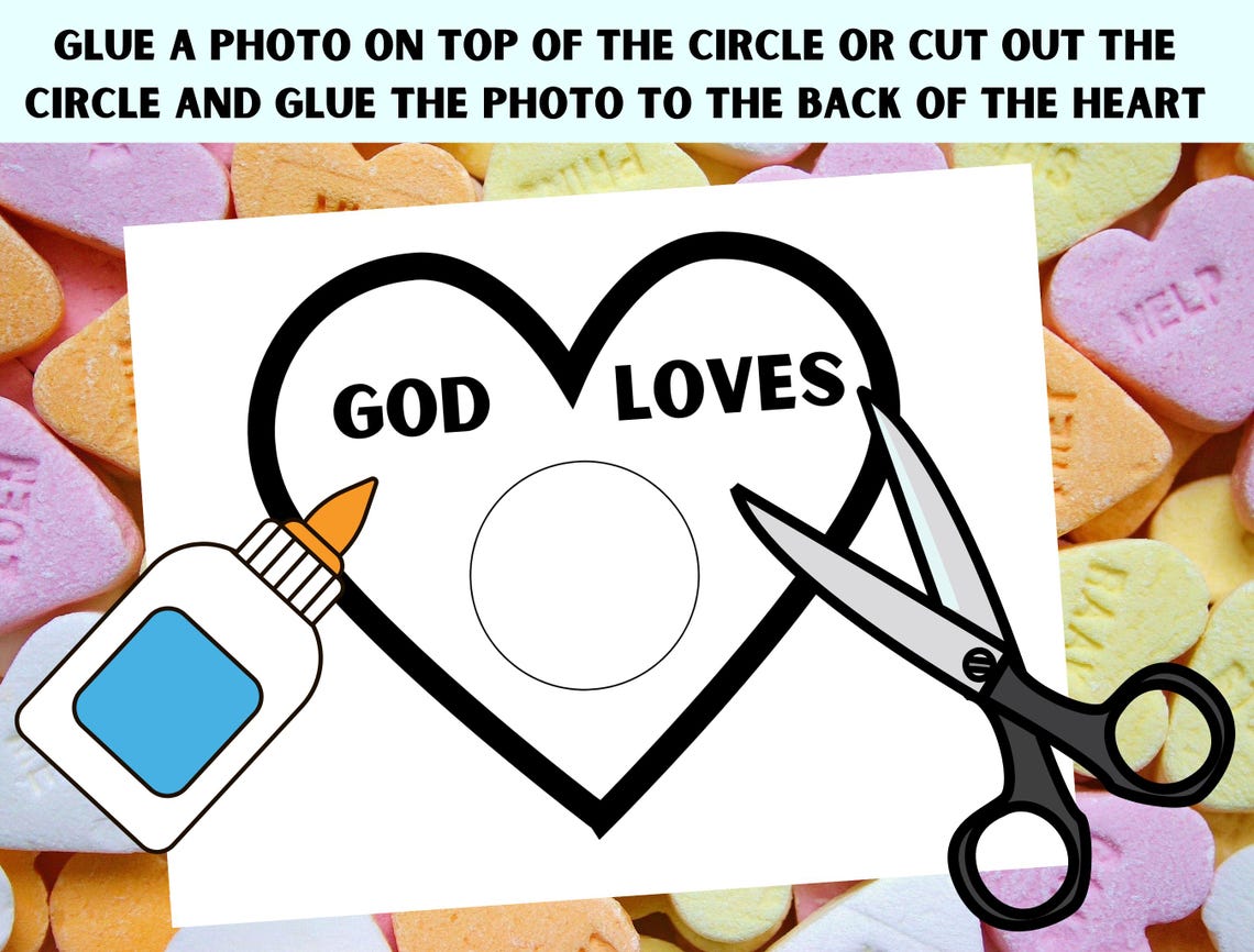 Valentine’s Day Bible Craft, Christian Preschool Sunday School Craft ...