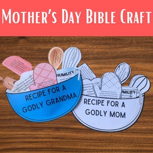 Christliches Muttertagsgeschenk, Sonntagsschule druckbare Muttertagsaktivität, religiöse Mutter selbstgemachte Karte, Geburtstagsandenken, DIY Geschenk für Oma