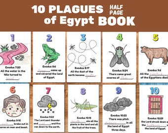 Plagen Ägyptens Printable Craft, Sonntagsschulunterricht Aktivität, Kinder Bibel Malseiten, Moses und die 10 Plagen, Pessach, Parashah