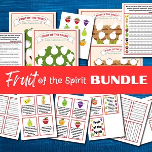 Frucht des Geistes zum Ausdrucken, Galater Bibelspiele für Kinder, Sonntagsschulaktivität, Bibel-Karten, christliche Vorschule, Nachzeichnungsseiten