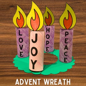 Adventskranz Weihnachten Handwerk, Druckbare Adventskranz Aktivität, Advent Malseite, Weihnachtssonntag Schulhandwerk, Adventskerze Färbung