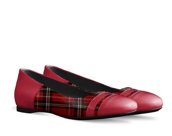 Ladies  Minimal Ballerina Flat, Calf Leather .Made To Order