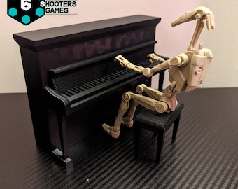 Star Wars Black Series 'Somewhere only we know' Battle Droid Meme Piano Set