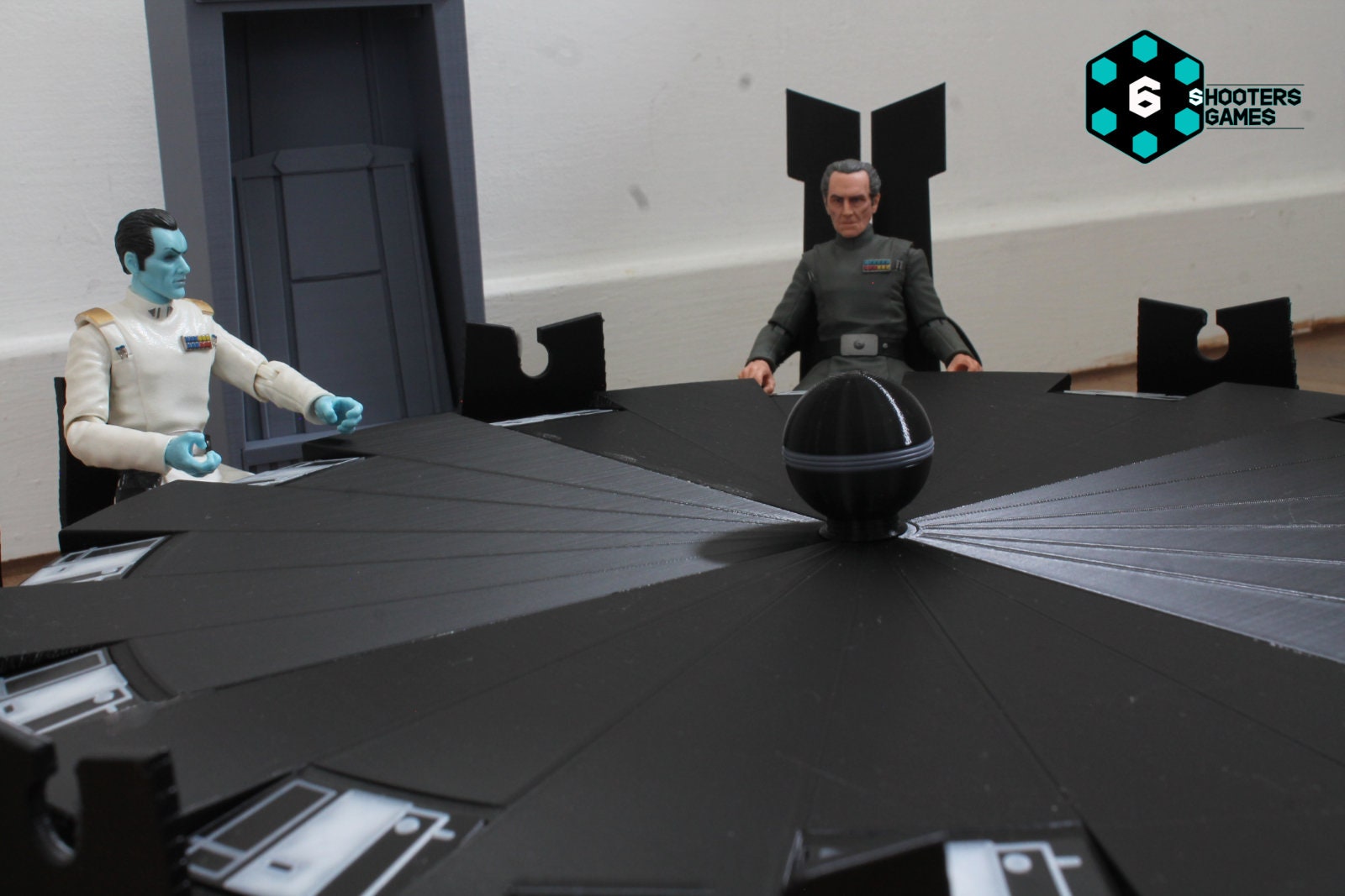 Star Wars Black Series Death Star Conference Room table Set Etsy