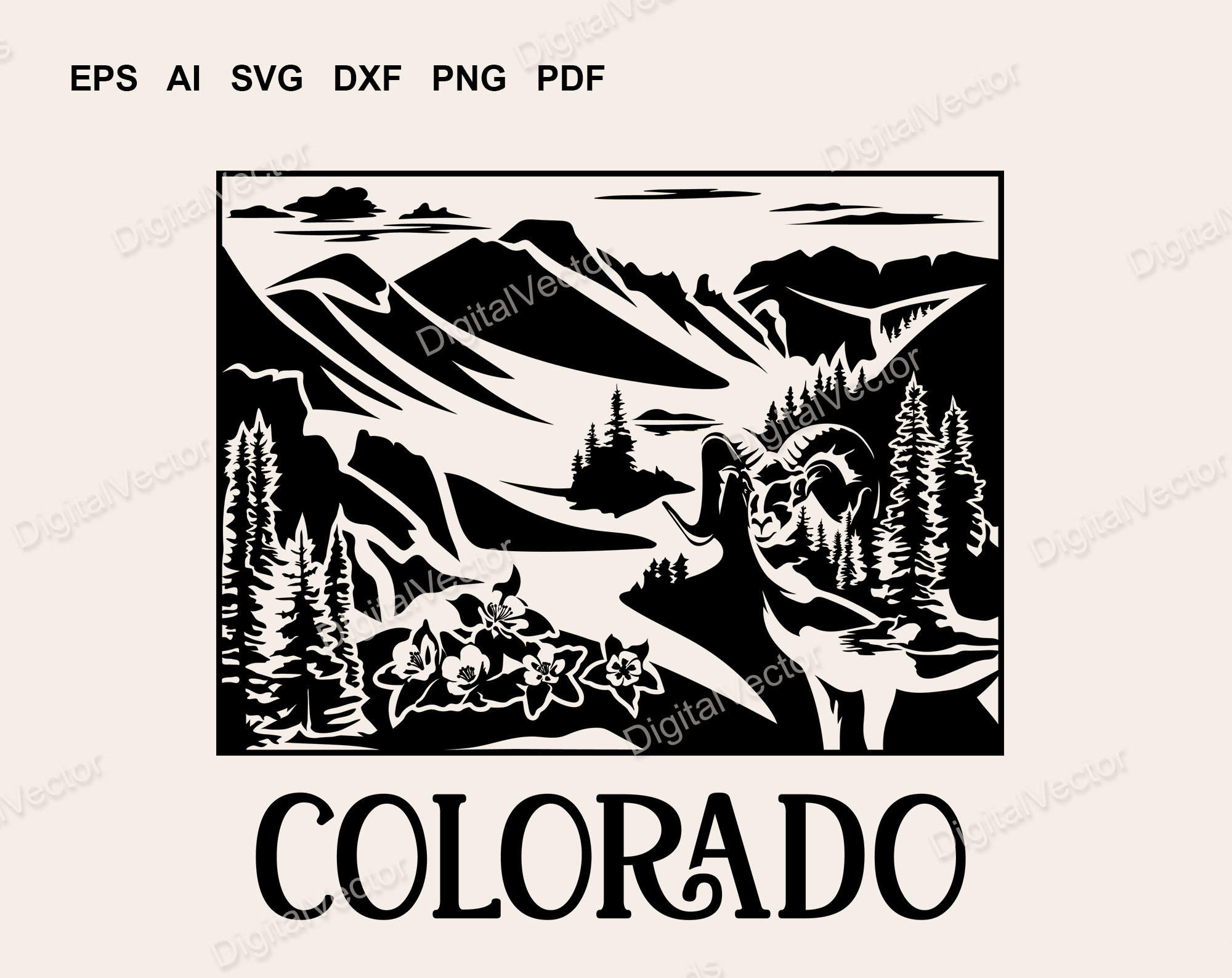 Colorado Svg Colorful Colorado Silhouette Centennial State | Etsy