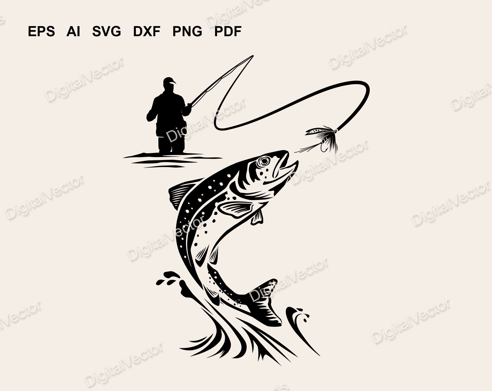 Fishing Wall Decal 