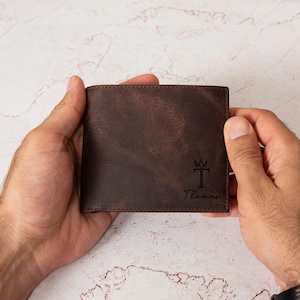Cartera personalizada para hombre, regalos corporativos con logotipo, regalo para jefe, regalo para médico, regalo para graduado, billetera grabada, regalo de Navidad para compañeros de trabajo