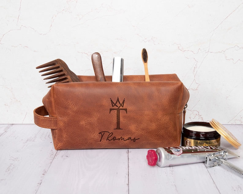 TeccLeather Toiletry Bag - Thumbnail 2