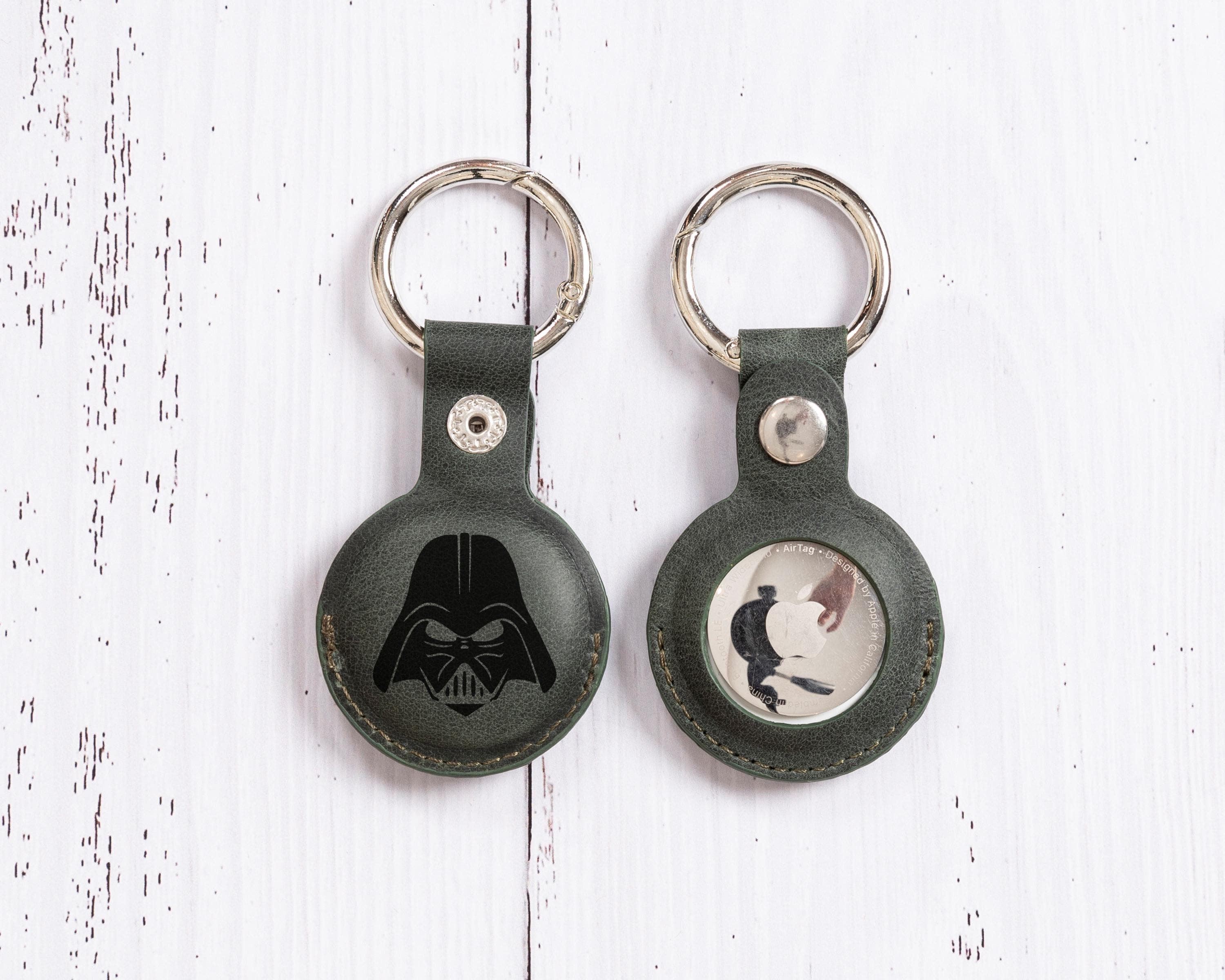Personalized Star W. Airtag Holder Case, Custom S. Wars Airtag Case Gift, Star W Lover Gift, Star W. Keychains, S. Wars Airtag Gifts
