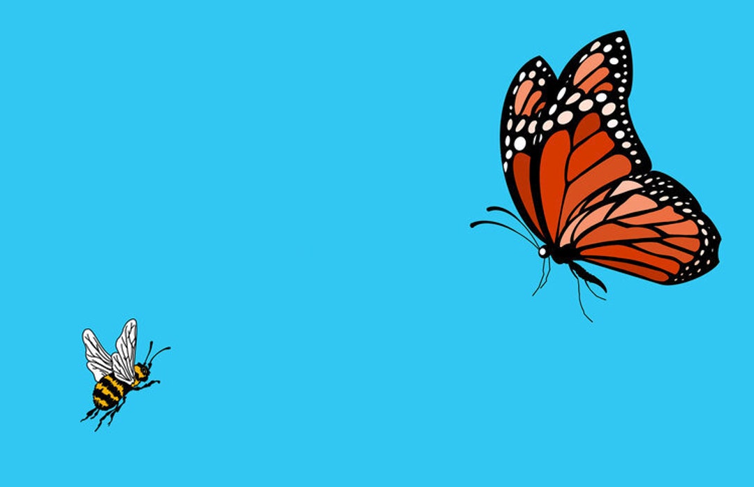 Float Like a Butterfly Sting Like a Bee Etsy