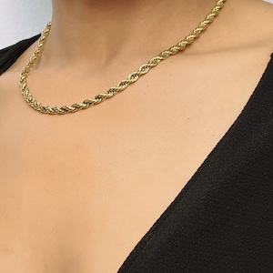 Seil Choker Kette Halskette, Seil Kette, Choker Kette, Seil Choker Kette,