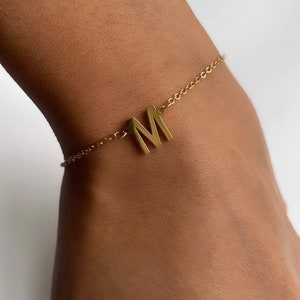 Dainty initial bracelet | Initial Bracelet | Gold Bracelet