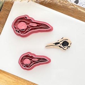 Bird Skull Polymer Clay Cutter, 3 - 5cm