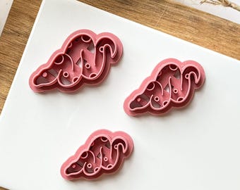 Spotted Snake Clay Cutter: Polymer and Metal Clay Tool