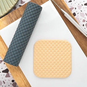 Dragon Scale Texture Roller For Polymer Clay