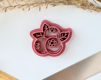 Blueberry Polymer Clay Cutter, Fruit Clay Cutters, Earring Making, Food Clay Cutters