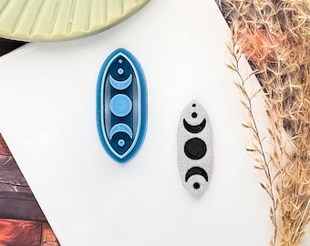 Moon Phase Clay Cutter: Polymer Clay Jewellery Tool, Wiccan Amulet