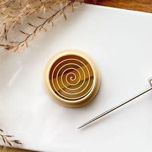 Beige spiral clay cutter