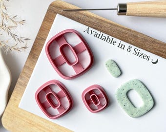 Rectangle Clay Cutter, Polymer and Metal Clay Earring Tool, UK Made