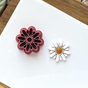 Daisy Flower Clay Cutter: Polymer & Silver Clay Crafts, UK Made