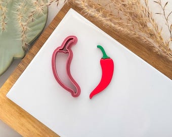 Chilli Pepper Clay Cutter, Summer Food Design, UK Made