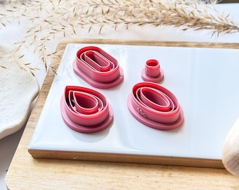 Classic Shape Polymer Clay Cutter Set For Earring Making