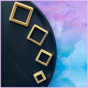 Polymer Clay Cutters, Square Cutter, Starter Cutters, Beginner Clay Cutters, Fondant Cutters. Cookie Cutters - Made in the UK.