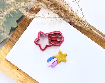 Shooting Star Clay Cutter, Celestial Imprint, UK Made