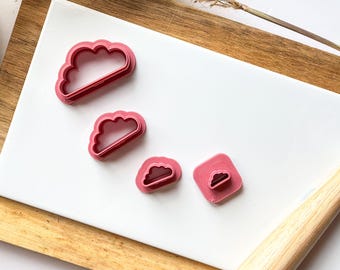 Cloud Polymer Clay Cutter: Flat Bottomed Cloud Shape For Jewellery Making & Crafts