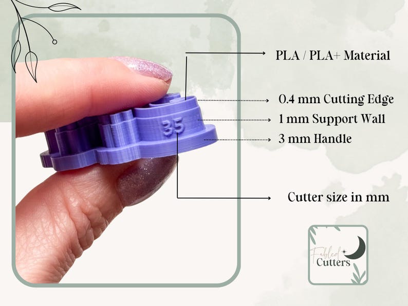Sun and Moon Clay Cutter Set, For Polymer Clay Jewellery Makers image 8