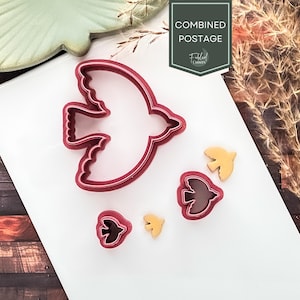 Dove Bird Outline Cutter, Polymer Clay Fondant, Dough Cutter, Many Sizes