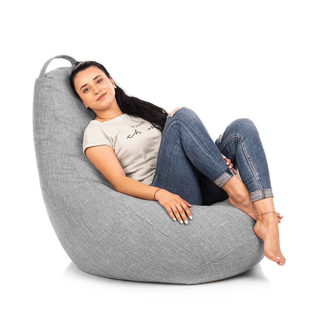 Scandinavian Pear Shaped Bean Bag Chair waterproof Fabric Etsy New