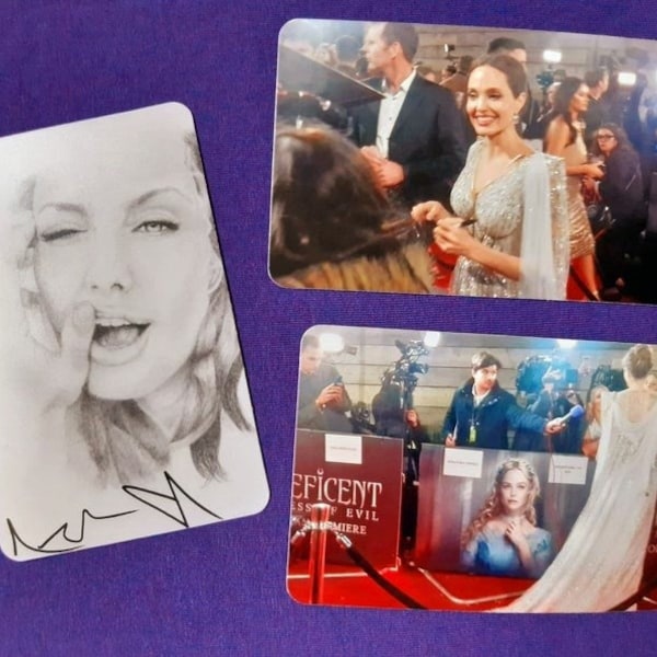 Angelina Jolie (Large 6x4) 'Maleficent' Premiere Magnets (Set of 3)