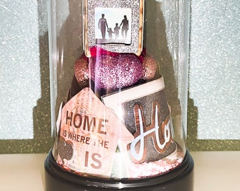 FAMILY Gift, Family Globe, Family Cloche, Housewarming Decor, Home Is Where The Heart Is, Family Life, Family Love, Housewarming Gift