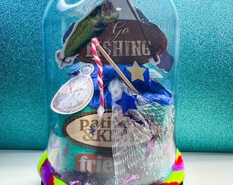 FISHING Cloche, Fishing Dad/Grandpa Gift/Present, Fishing Lover Gift, Fishing Fanatic, Man Fishing Gift, Fishing Buddy Present, Fishing Love