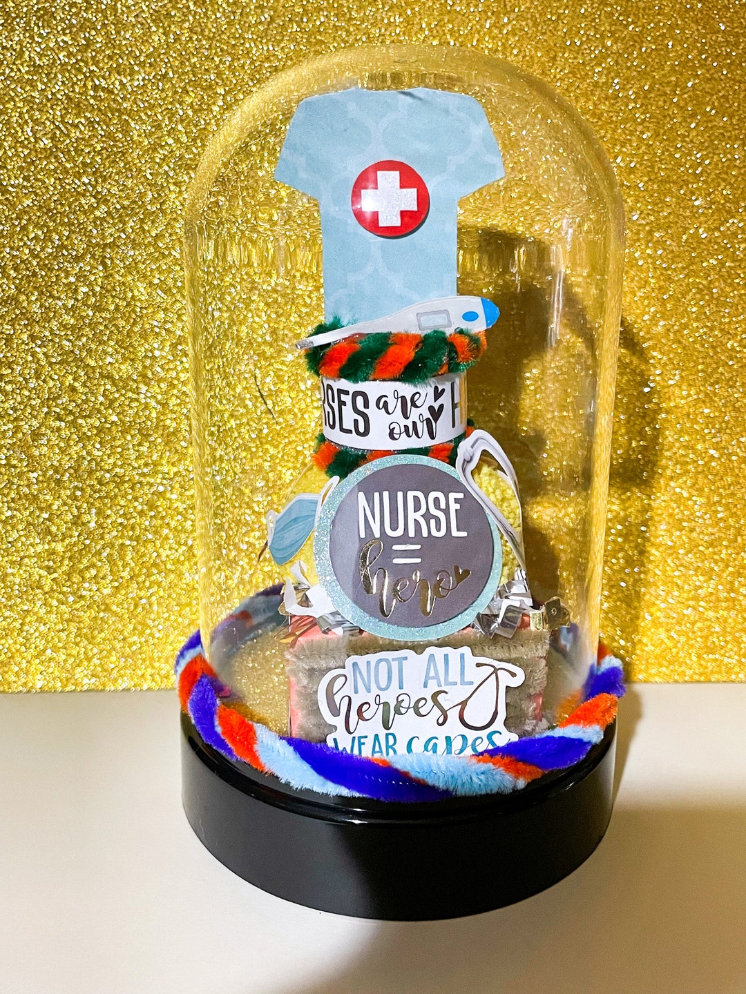 Nurse Gift, Nurse Cloche/globe, Best Gifts for Nurses, Birthday Gift
